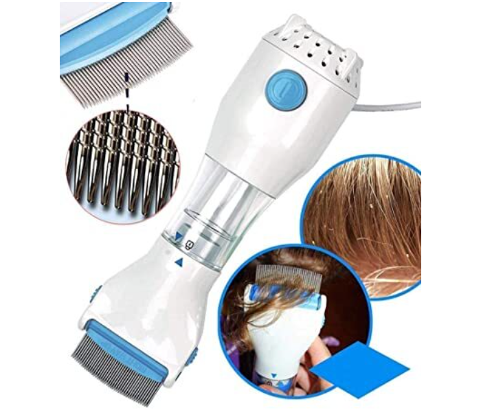 Anti Lice Electric Rechargeable Vacuum Steel Comb Machine For Head Lice Treatment - Zoom Image 5