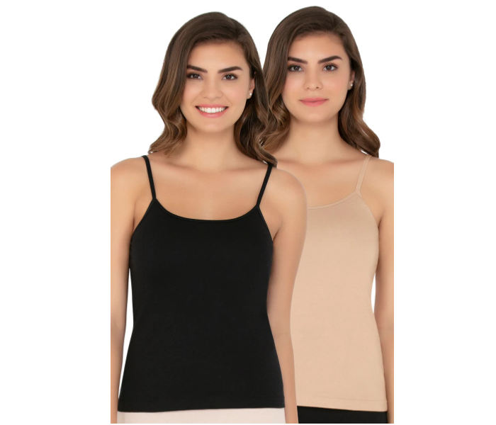 Womens Modern Fashion Comfortable Inner Camisole Spaghetti Slip - Black - Zoom Image 2