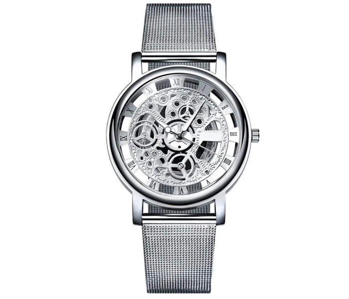 Jongo Machinery Design Analog Watch - Silver  - Zoom Image 1