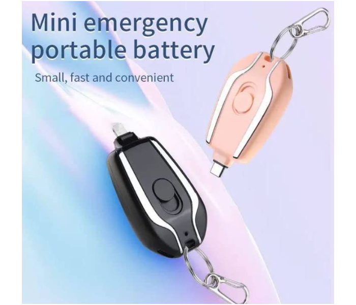 2 in 1 Mini Power Bank Fast Charging Emergency Power Bank Backup For Type - C And Iphone  - Zoom Image 4