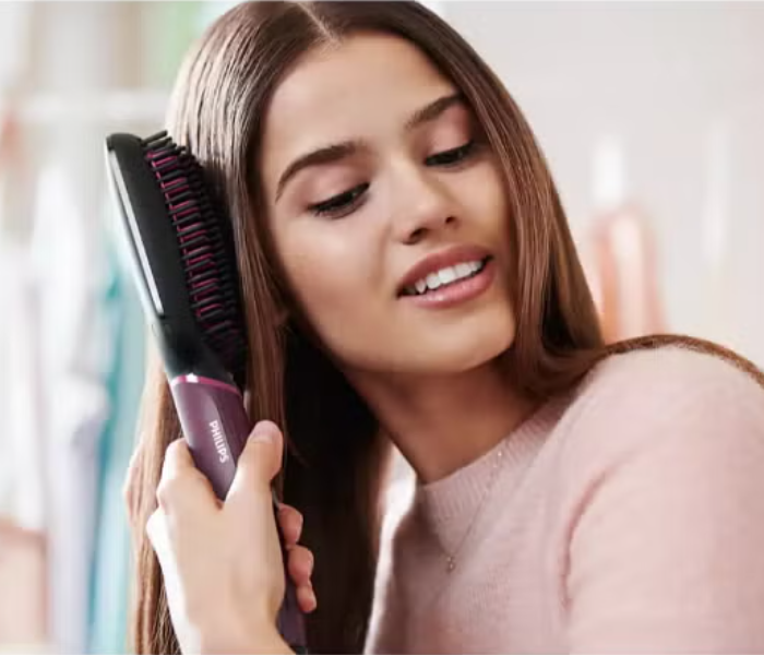 Philips BHH730/00 Heated straightening brush - Wine - Zoom Image 5