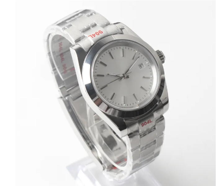 Empower Waterproof Stainless Steel Classic Wrist Watch For Men - White And Silver - Zoom Image