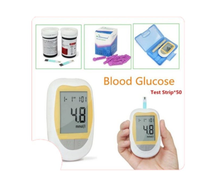 Bison IVD Blood Glucose Meter with Lancets 100 Count and 100 Pieces Blood Glucose Test Strips - Zoom Image 2