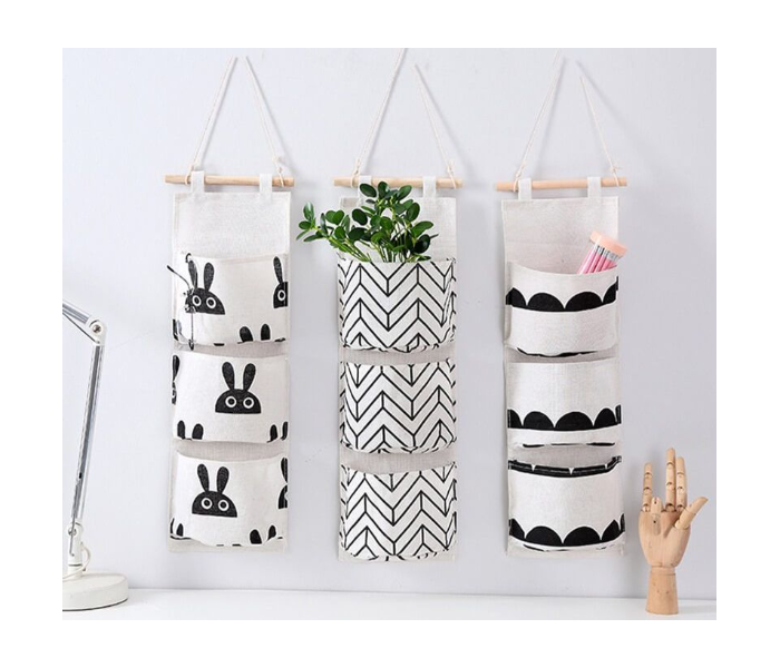 Waterproof cotton and linen storage hanging bag - Zoom Image 5