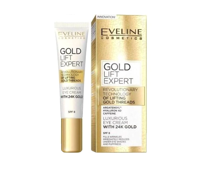 EVELINE COSMETICS Gold Lift Expert Eye Cream With 24K Gold SPF 8 40ml - Zoom Image