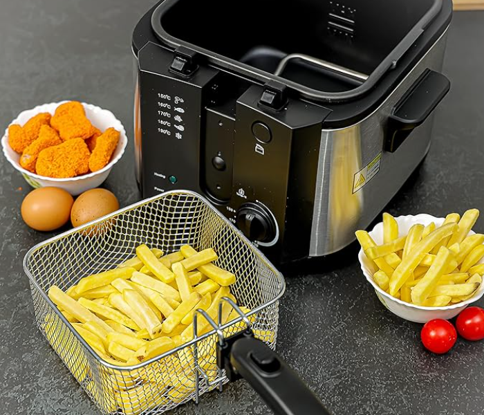 Krypton 1600W KNDF6347 2L Deep Fryer - Silver & Black - Zoom Image 3