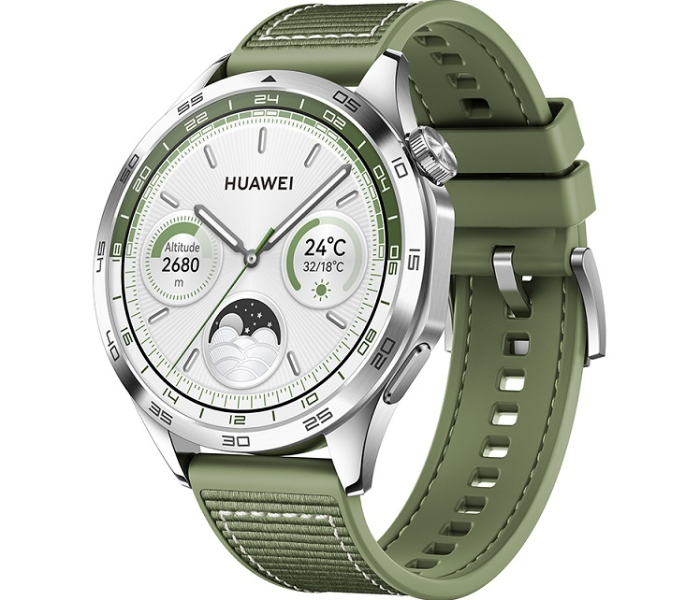 Huawei Watch GT 4 46mm with Green Woven Strap - Green - Zoom Image 4