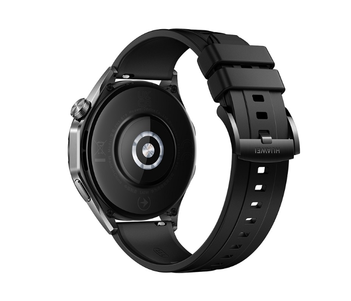 Huawei Watch GT 4 46mm with Black Fluoroelastomer Strap - Black - Zoom Image 4