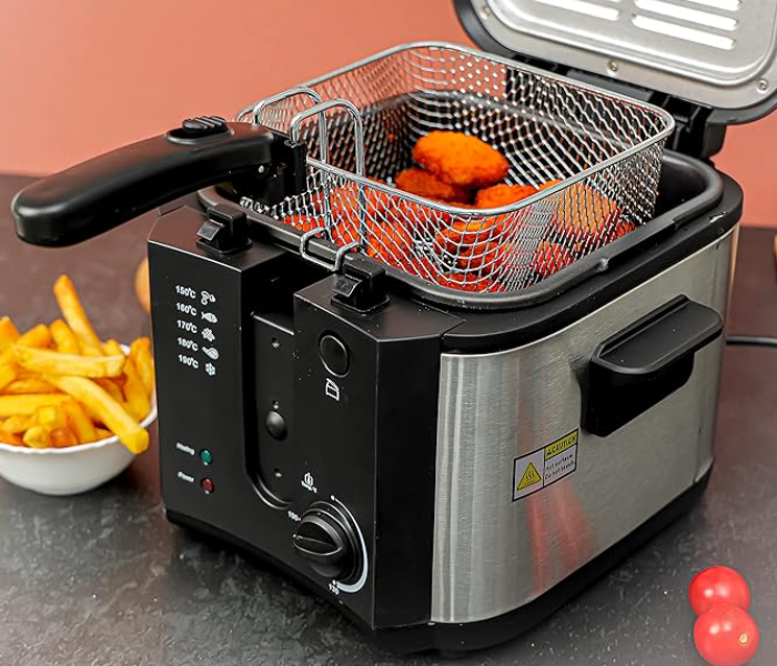 Krypton 1600W KNDF6347 2L Deep Fryer - Silver & Black - Zoom Image 2