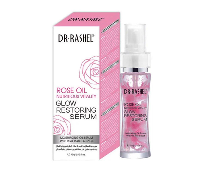 DR. RASHEL Rose Oil Nutritious Vitality Glow Restoring Serum Multicolour 40grams - Zoom Image