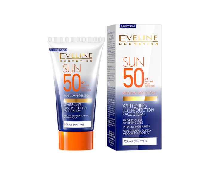 Eveline SPF 50 Whitening Sun Protection Face Cream 50ml - Zoom Image