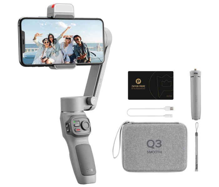 Zhiyun Smooth Q3 Smartphone Gimbal - Grey - Zoom Image 1