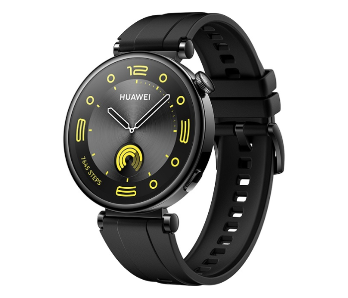 Huawei Watch GT 4 41mm With Black Fluoroelastomer Strap - Black - Zoom Image 1