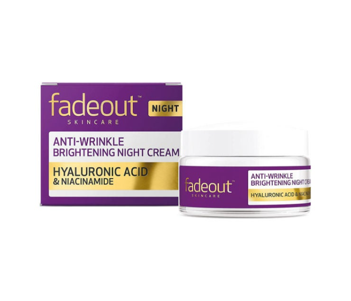 ACROSS Anti-Wrinkle Skin Brightening Night Cream - Hyaluronic Acid and Niacinamide - Reduces Fine Lines and Wrinkles - Brightens and Evens Skin Tone for a Radiant, Youthful Skin - Moisturizes and Smoo - Zoom Image