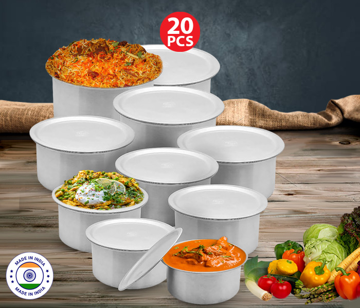 20 Pcs High Quality Aluminium Cooking Pot Made in India - Zoom Image 2