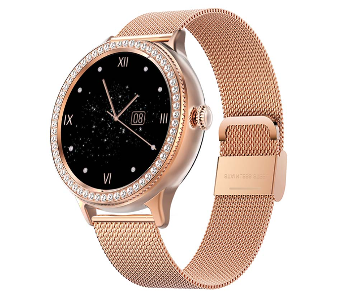 Xcell Zohra Rose Gold Smart Watch Metal Strap - Zoom Image 1