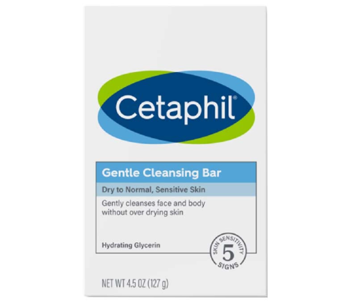 Cetaphil Gentle Cleansing Bar Dry to Normal Sensitive Skin 127grams - Zoom Image