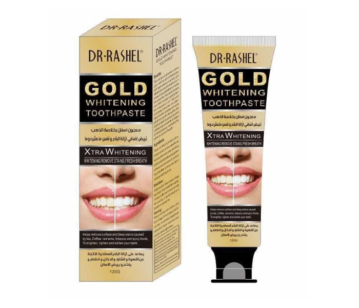 DR. RASHEL Gold Whitening Toothpaste 120grams - Zoom Image