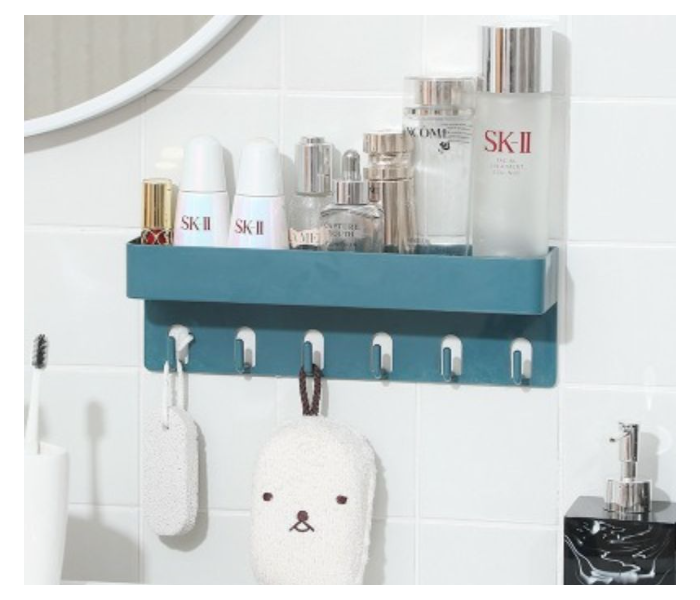 Punch-free wall hanging bathroom storage rack - Zoom Image 5