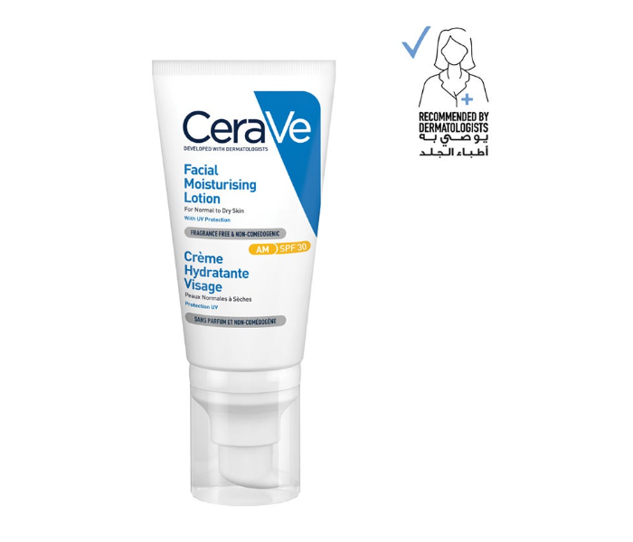 CeraVe AM Facial Moisturizing Lotion SPF30 with Hyaluronic Acid 52ml - Zoom Image