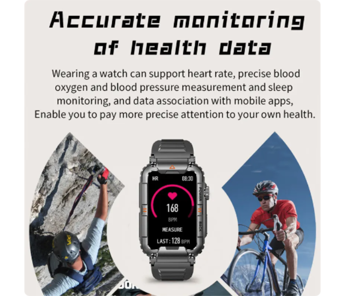 KR88 1.57 inch IP67 Waterproof Men And Women Smart Watch Bracelet Bluetooth Call Health Monitoring Outdoor Sports Fitness Tracker Smart Watch - Orange - Zoom Image 6