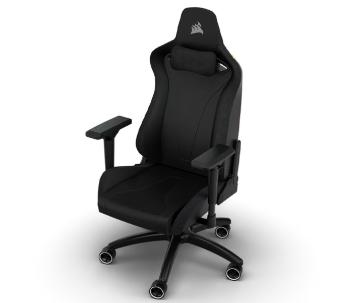 Corsair TC200 Gaming Chair Soft Fabric – Black/Black - Zoom Image 3