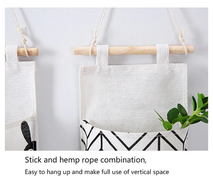 Waterproof cotton and linen storage hanging bag - Zoom Image 6