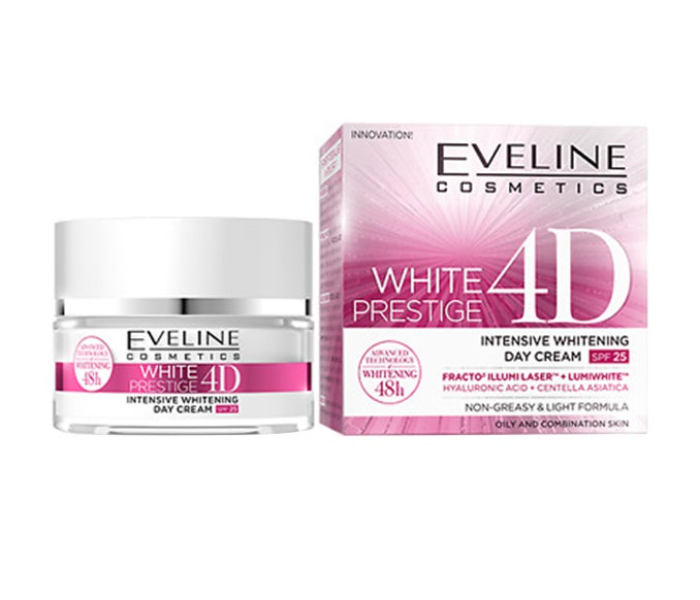 Eveline White Prestige 4D Intensive Whitening Face Day Cream SPF 25 50ml - Zoom Image