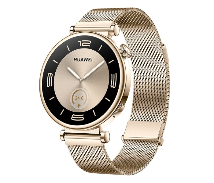 Huawei Watch GT 4 41mm With Light Gold Milanese Strap - Gold - Zoom Image 2