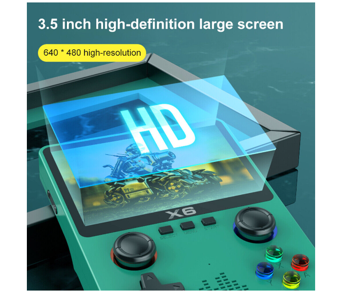 FN Handheld game console, retro game console that supports TV output, built-in 32GB classic games 10000+, 3.5-inch OCA IPS screen, dual 3D joystick - Zoom Image 5