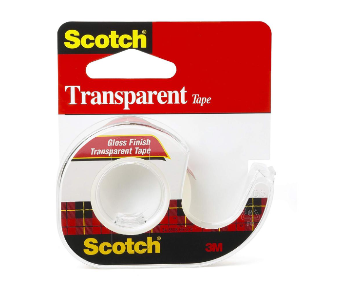 3M Scotch Transparent Tape With Plastic Dispenser - Zoom Image