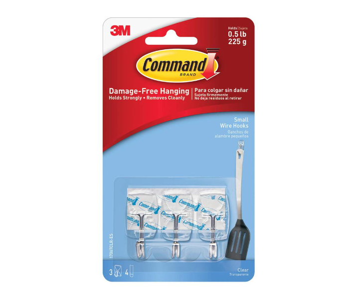 3M Command Utensils Hook (Clear) - Zoom Image