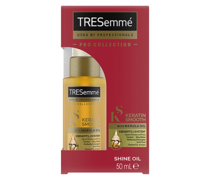 Tresemme Keratin Smooth Hair Oil 5 Smoothing Benefits In 1 System With Marula Oil For Soft And Smooth Hair - Zoom Image