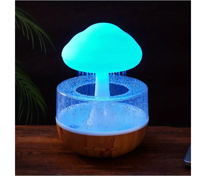 Rain Cloud Air Humidifier Aromatherapy With 7 Colours LED Lights And Raindrops Sound for Relaxing Sleep, Office, Bedroom, Rooms - Zoom Image 3