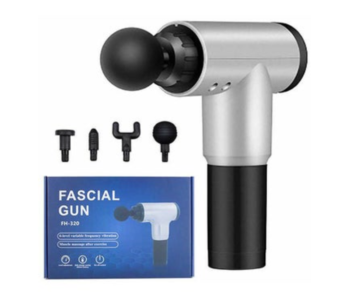  Fascial Gun Muscle Massager CY-801 Silver Black - Zoom Image