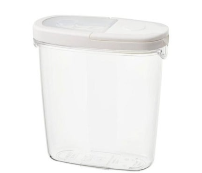  Dry food jar with lid, transparent/white, 1.3 l - Zoom Image