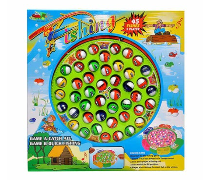 45 Pieces Fishing Game Toy With Beautiful Music And Lightning Effect Toy - Zoom Image