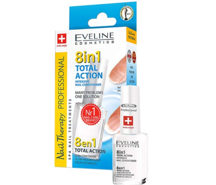  EVELINE COSMETICS 8 In 1 Total Action Intensive Nail Conditioner - Zoom Image