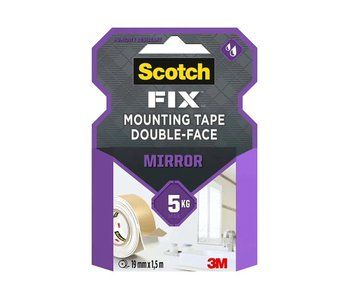  Scotch Fix Double-Face Mirror Mounting Tape (19 mm x 1.5 m) - Zoom Image