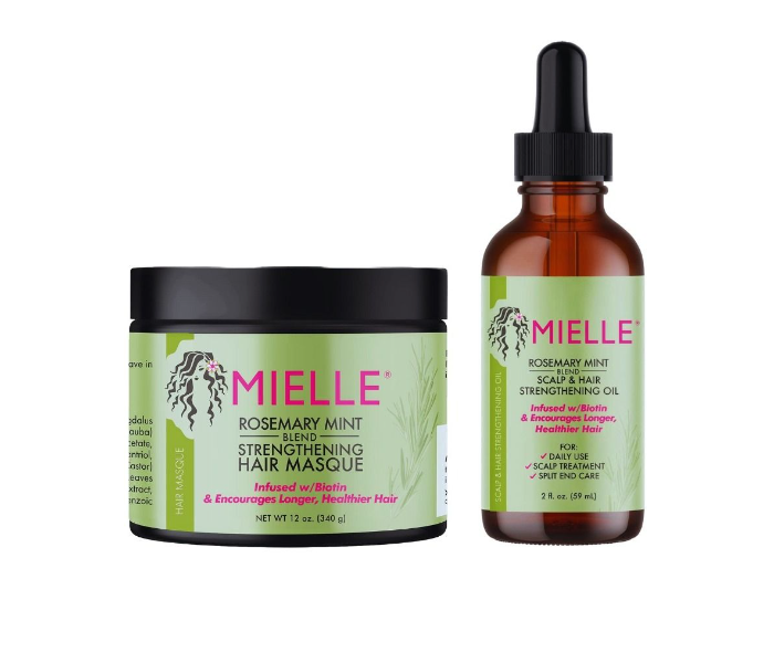 Rosemary Mint Strengthening Hair Strengthening Oil &amp; Masque Gift Set - Zoom Image