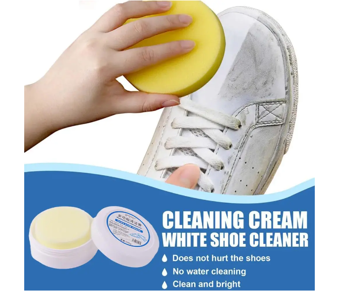 Multifunctional Reusable Cleaning Cream For White Shoes, Shoe Cleaner, Household Sports Shoes, Canvas Shoes Tools With Wiping Sponge - Zoom Image 1