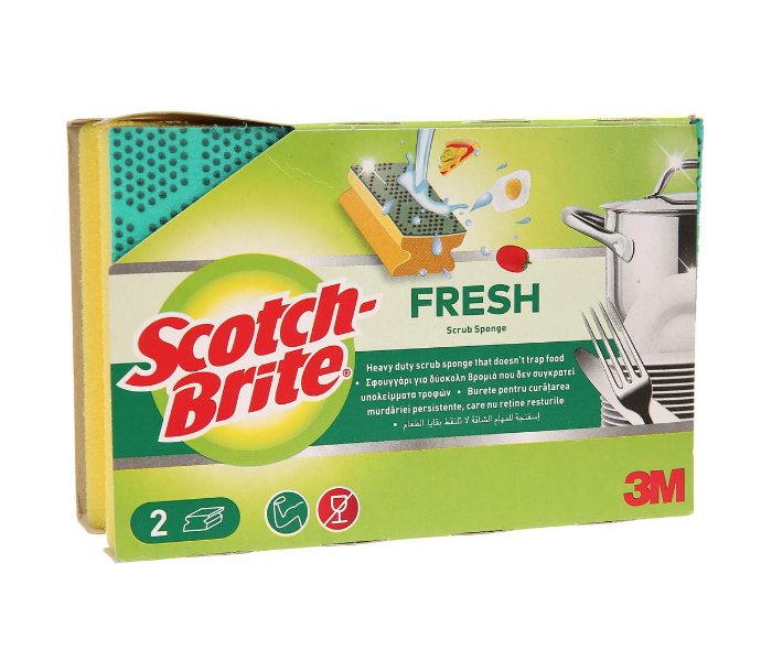 3M Scotch-Brite Fresh Heavy Duty Nail Saver Sponge (2 pcs) - Zoom Image