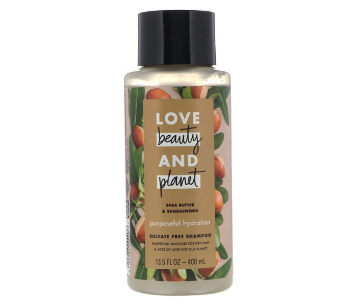 love beauty and planet Purposeful Hydration Shea Butter And Sandalwood Shampoo - Zoom Image