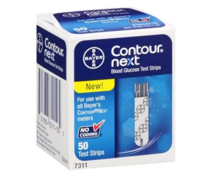 Contour Next Blood Glucose Test Strips - 50 Pieces - Zoom Image