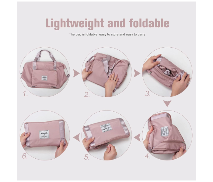 Portable Large Capacity Foldable Lightweight Expandable Carry On Waterproof Travel Bag - Assorted Colors - Zoom Image 4