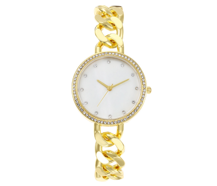 Ladies Elegant Fashion Quartz Wristwatch - Gold - Zoom Image