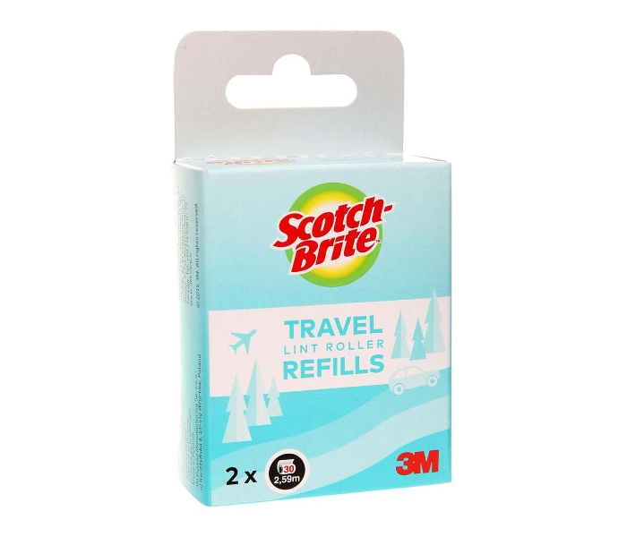  3M Scotch-Brite Mini Travel Lint Roller Refills (2 pcs) - Zoom Image