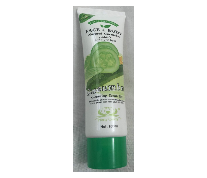 Face and body Natural Cucumber Elbow Knee Neck Deep Cleansing Scrub Gel 100ml - Zoom Image 2