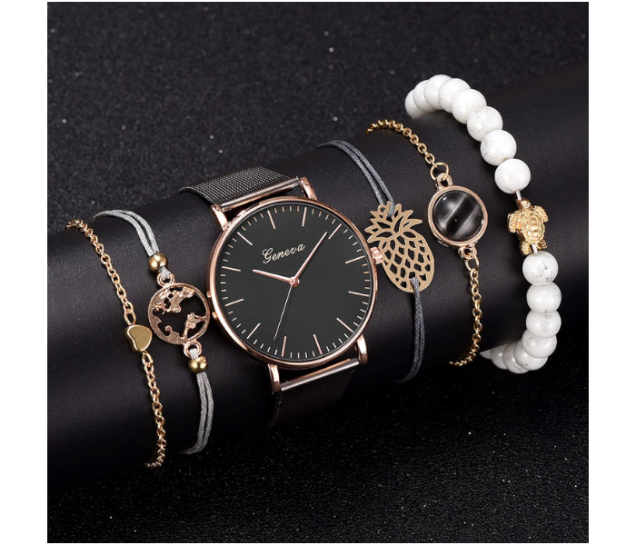 Jongo 6pcs Set Luxury Ladies Watch Women Simple Bracelet  - Zoom Image 2