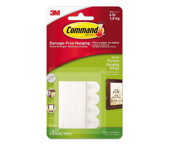  3M Command Small Picture Hanging Strips (8 Pc.) - Zoom Image